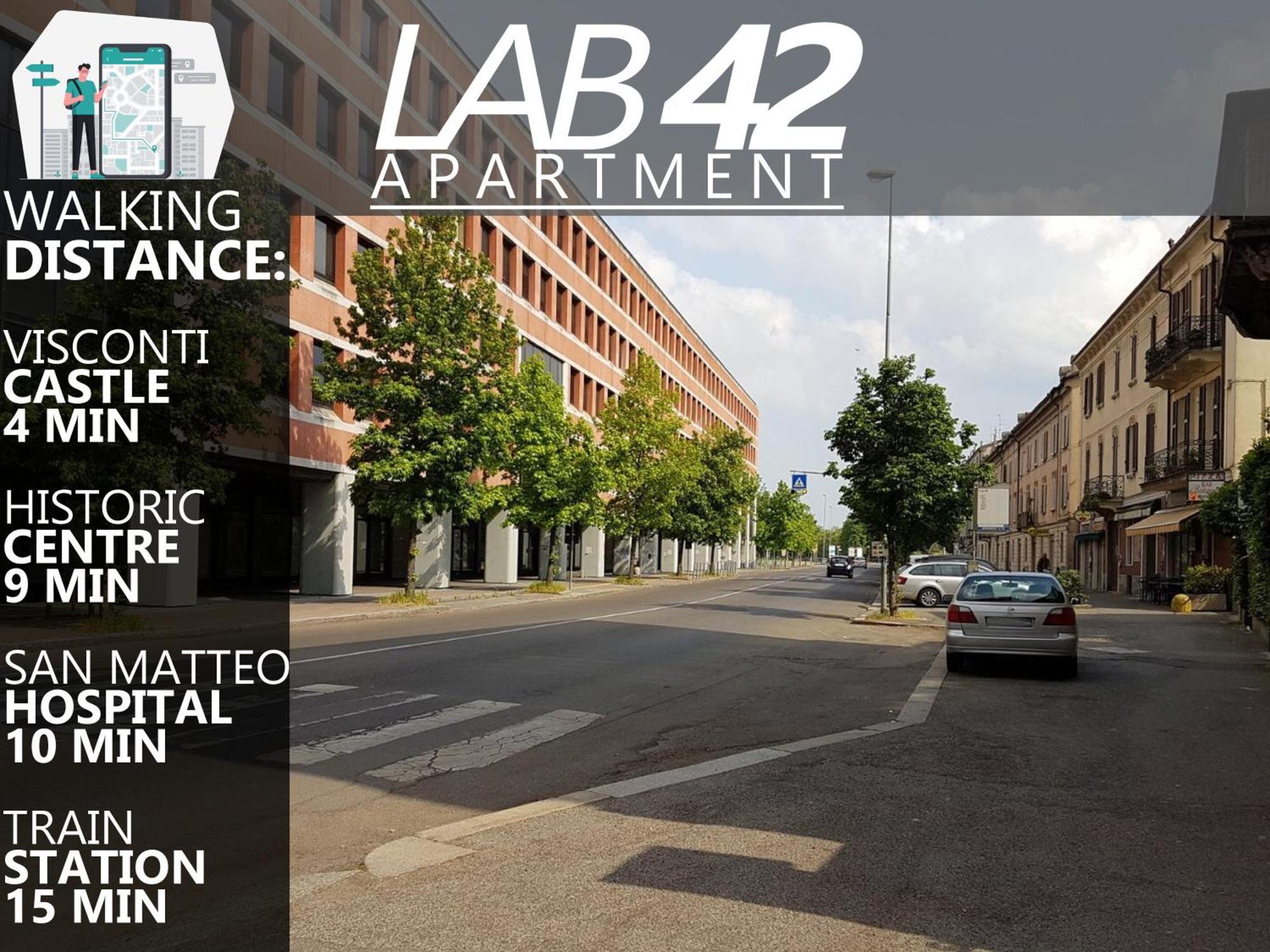 Lab42 City & San Matteo Apartment - 2 Bedrooms Pavia Ngoại thất bức ảnh